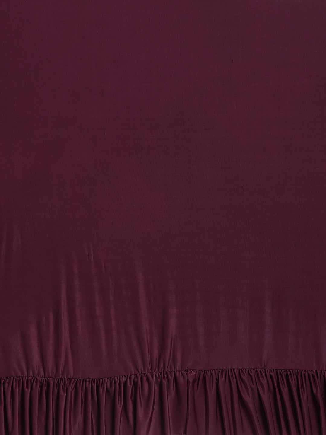 Draped Ruffled Pre-stitched Saree with Tassled Jeweled Neckpiece