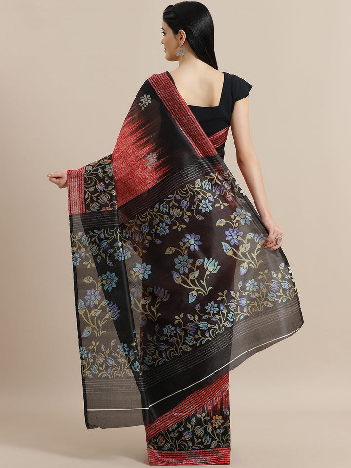 Bhagalpuri Silk Ombre Printed Saree