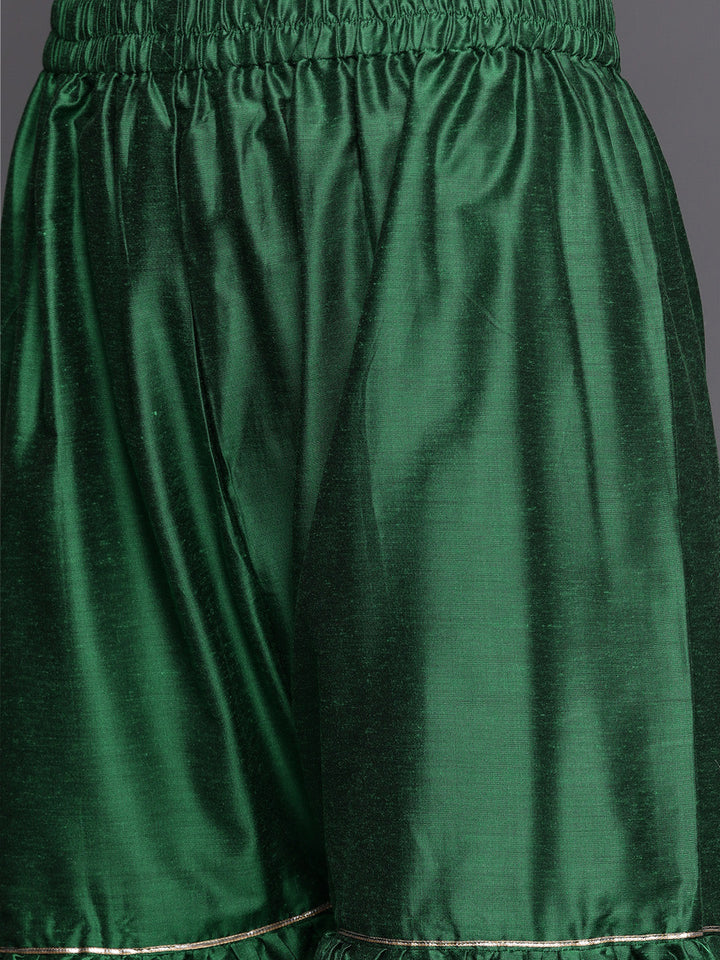 Banarasi Silk Kurta Sharara Set with Resham Weaving