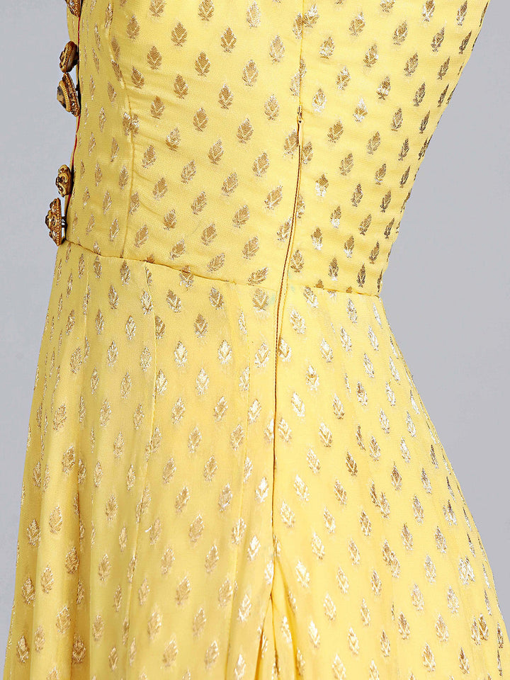 Khaddi Georgette Woven Suit with Embroidered Dupatta