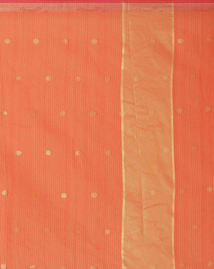 Chanderi Banarasi Silk Saree in Intricate Ethnic Zari Weaving Border Pattern