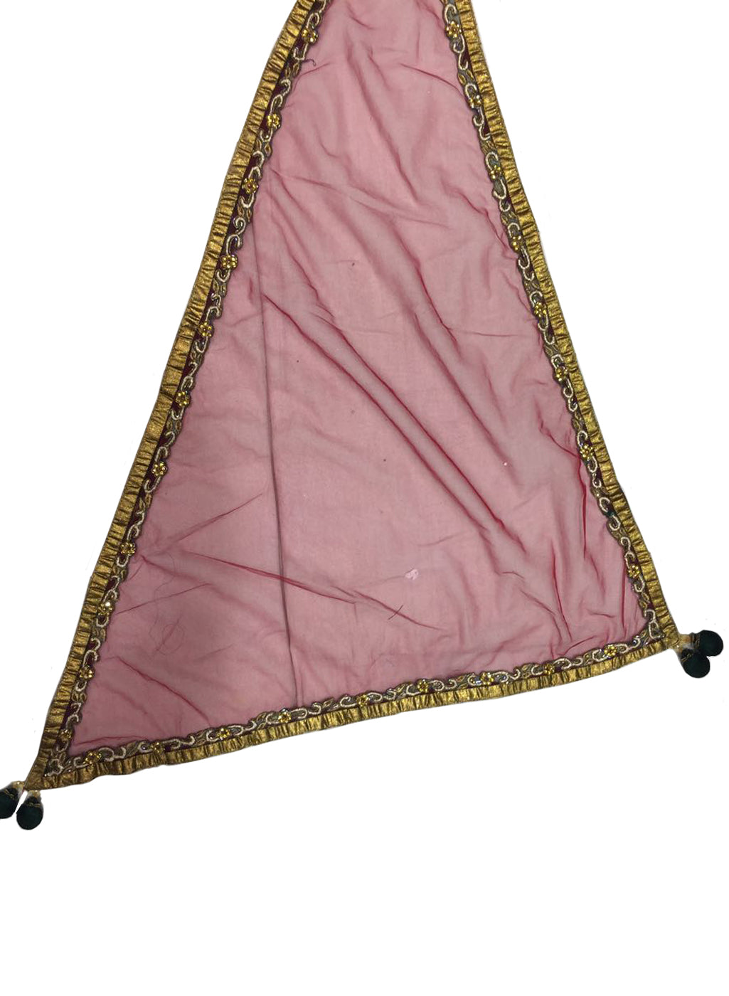 Brown & Green Embroidered With Stone Work Net Lehenga Saree