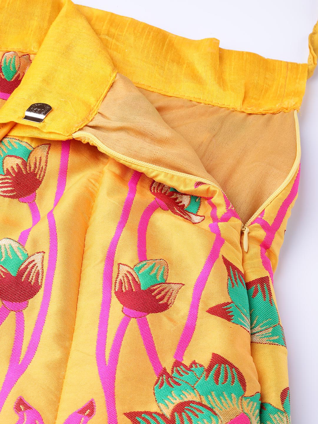 Digital Print Lehenga with Banarasi Dupatta and Embroidered Blouse