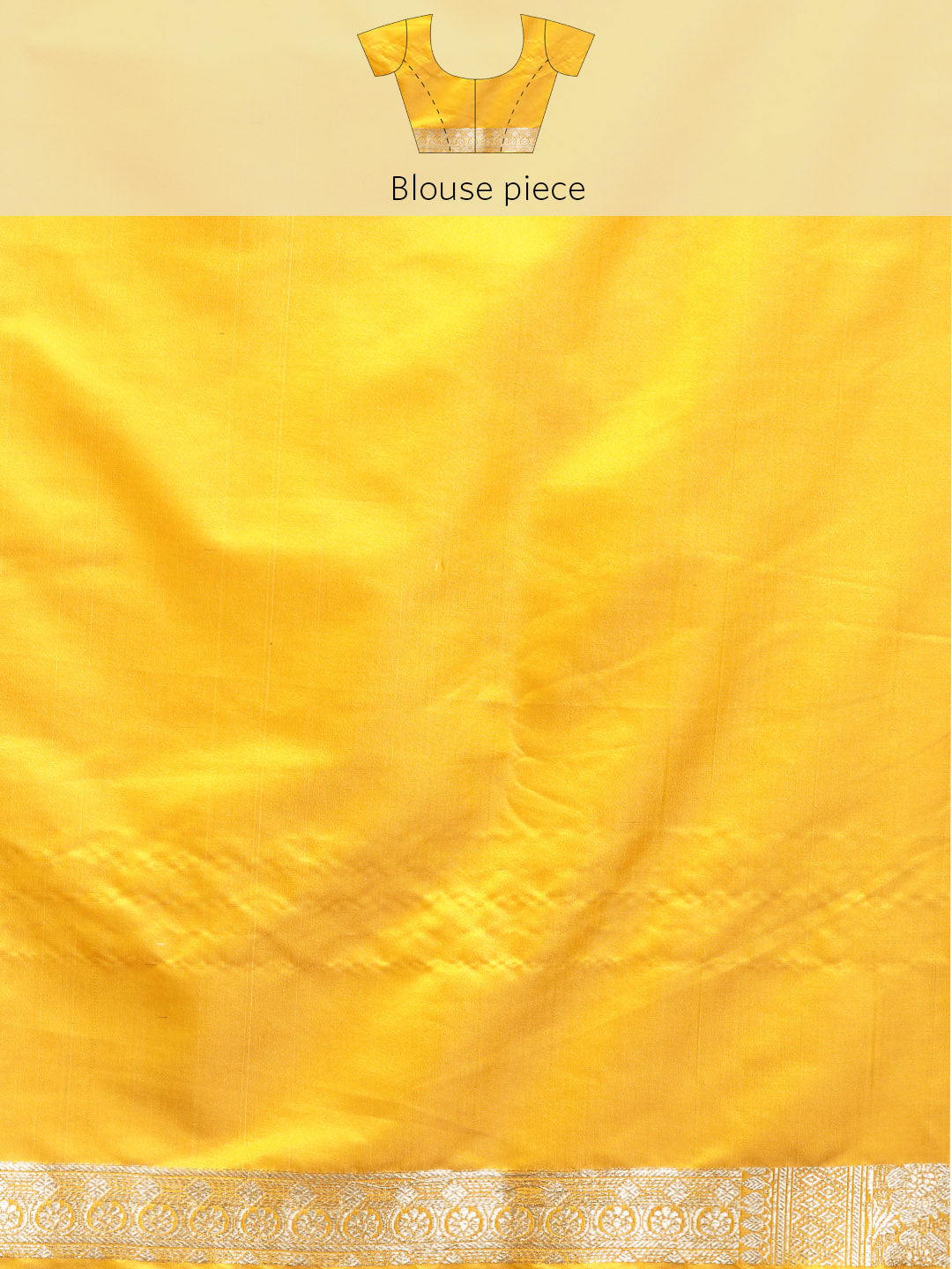 Haldi Yellow Gharchola Checked  Zari Banarasi Traditional Silk Saree