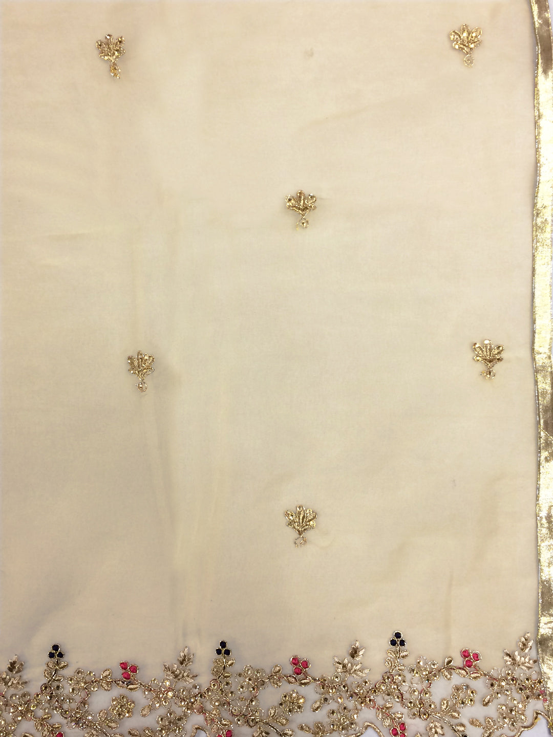Banarasi Woven Gown with Zari Embroidered Dupatta