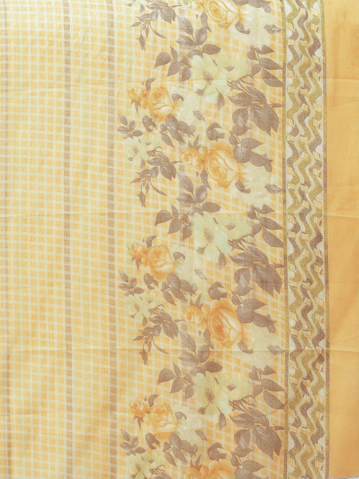 Pastel Cotton Kurta Pallazo Set with Floral Print and Bell Sleeves