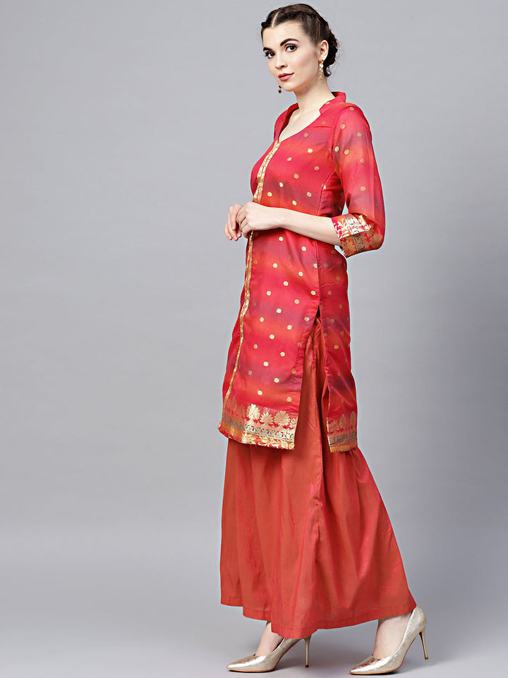 Banarasi Handloom Dress Material with Zari Resham Weaving