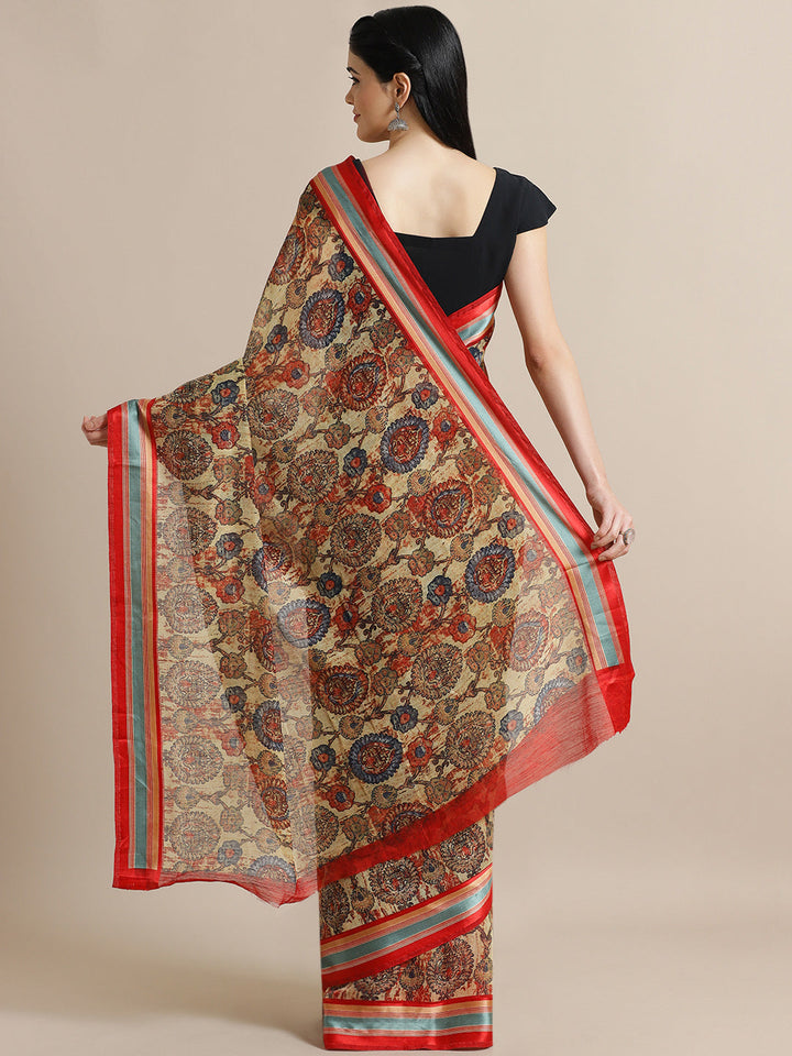 Bohemian Jute Cotton Silk Saree