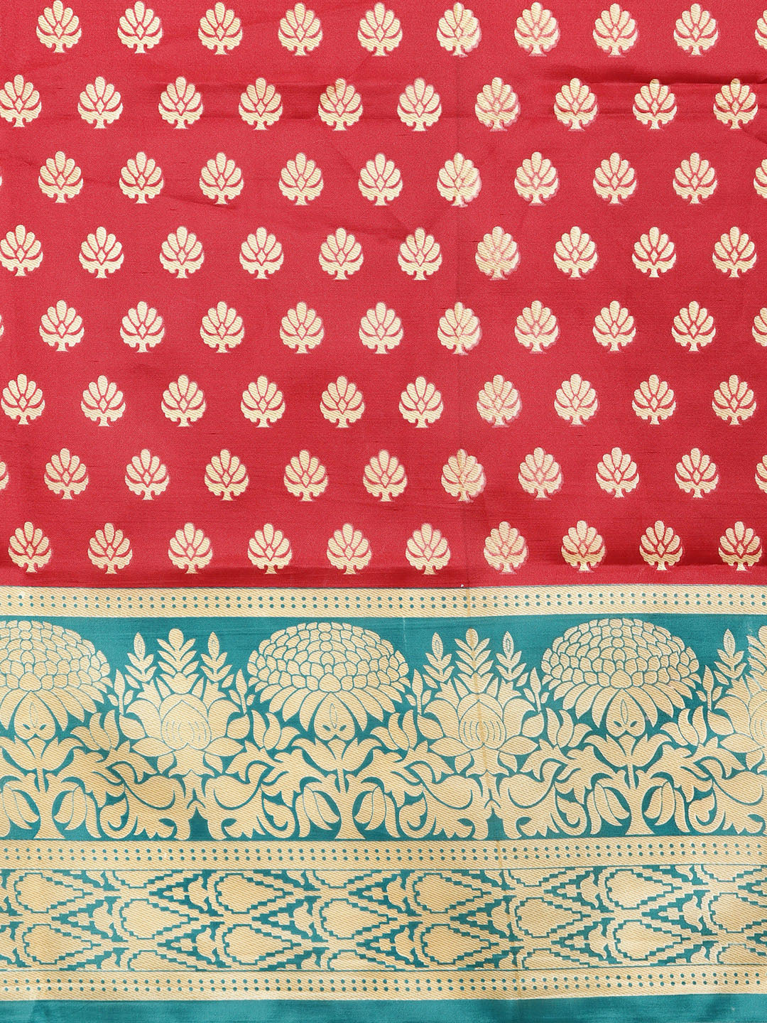 Patola Silk Floral Print Half-And-Half Bhagalpuri Saree