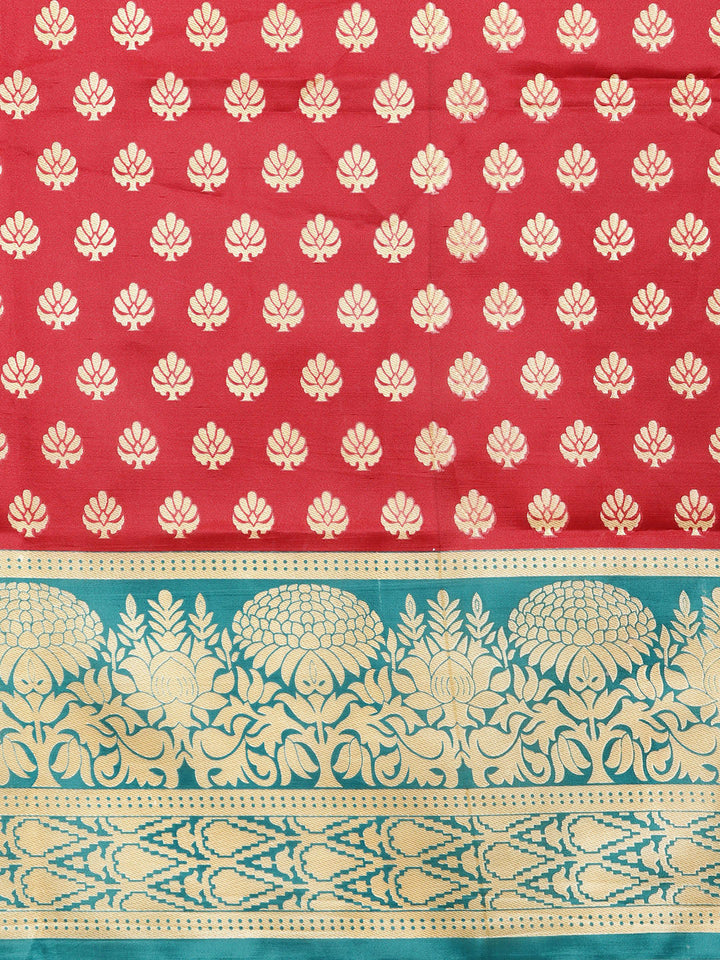 Patola Silk Floral Print Half-And-Half Bhagalpuri Saree