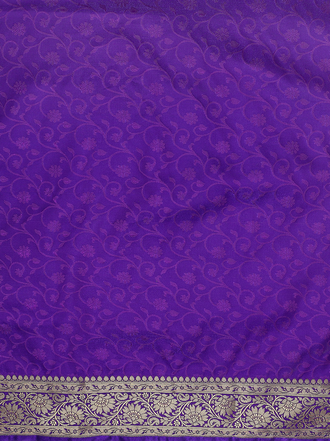 Orange Jamdani Banarasi Silk Saree