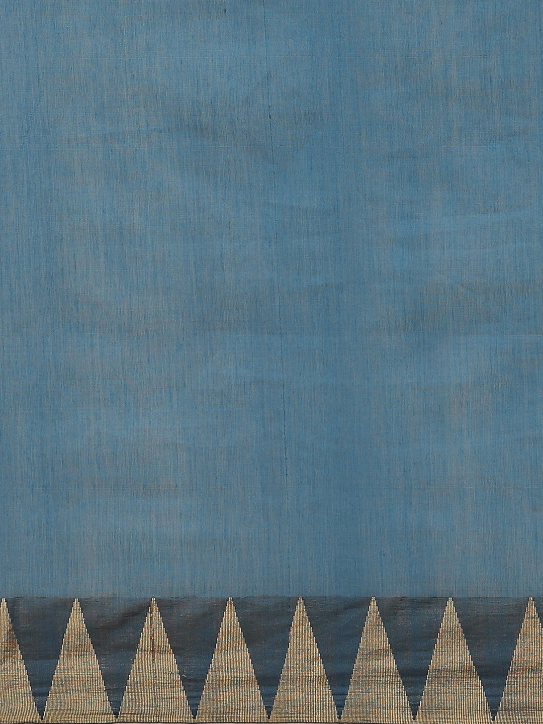 Deep Blue Venkatgiri Heritage of India Saree with Temple Weaving Border & Tassels