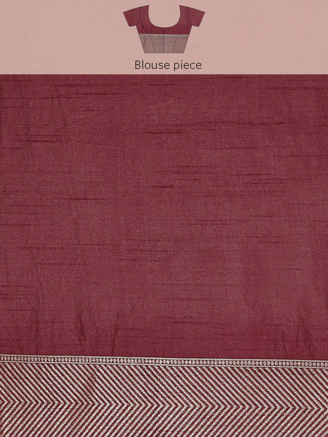 Burgundy Gold Zari & Crystal Embellished Chanderi Traditional Saree