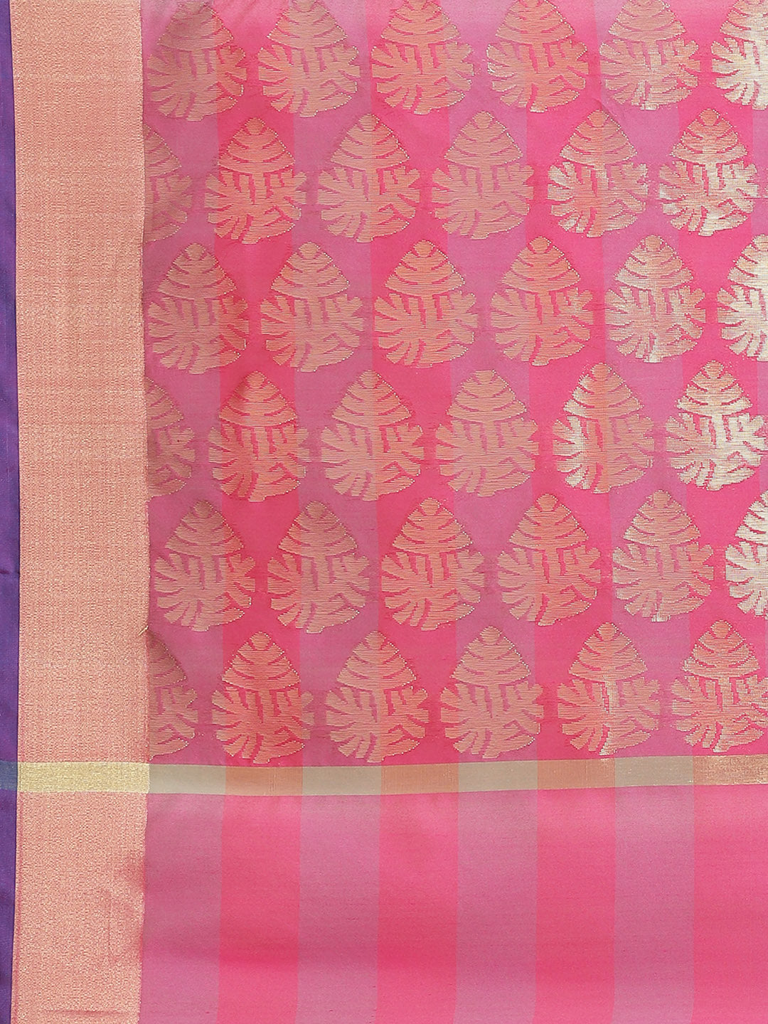 Mangalagiri Chanderi Silk Saree with Bright Checkered pattern and Zari Pallu