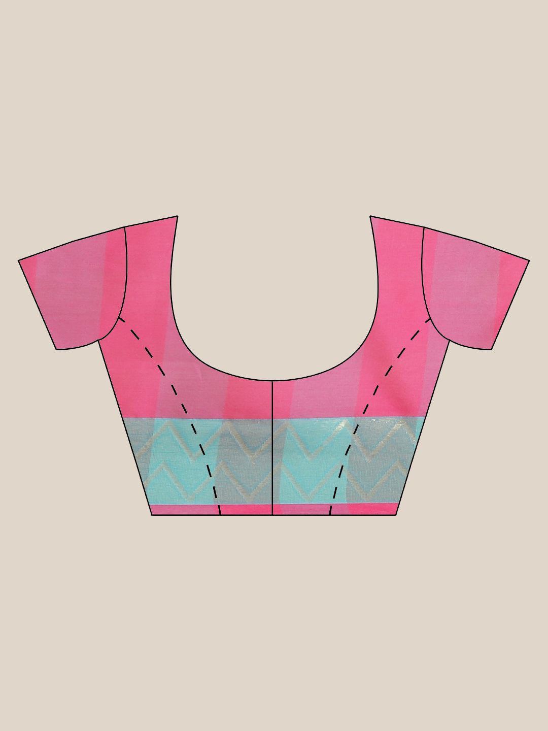 Mangalagiri Chanderi Silk Saree with Bright Checkered pattern and Zari Pallu