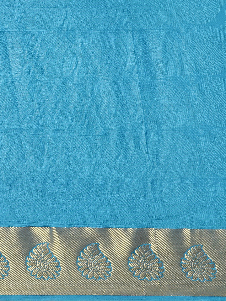 Banarasi Heritage Self Embossed Saree with Gold Zari, Paisley Motifs & Ombre dyeing