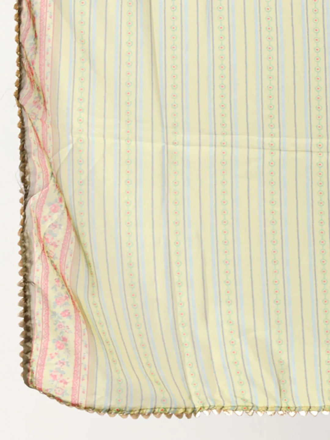 Anarkali Kurta Set with Resham Floral Embroidery & Gota Patti Dupatta