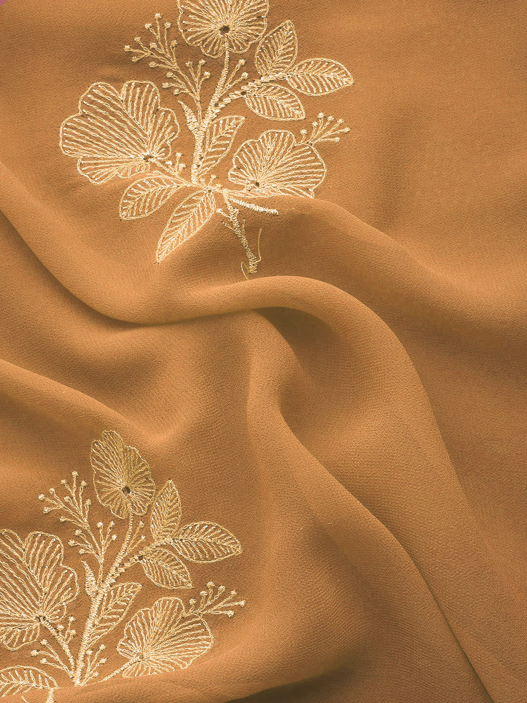 Aari Resham Embroidered Georgette saree