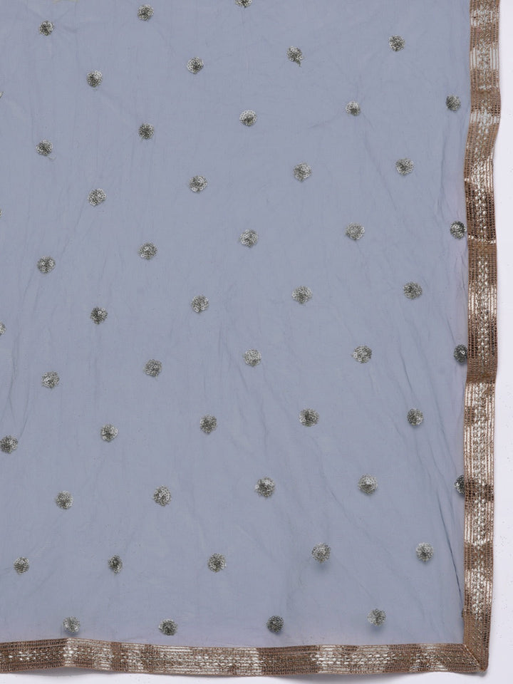 Made to Measure Gotta Patti & Mirror Crystal Embroidered Georgette Lehanga Choli Set