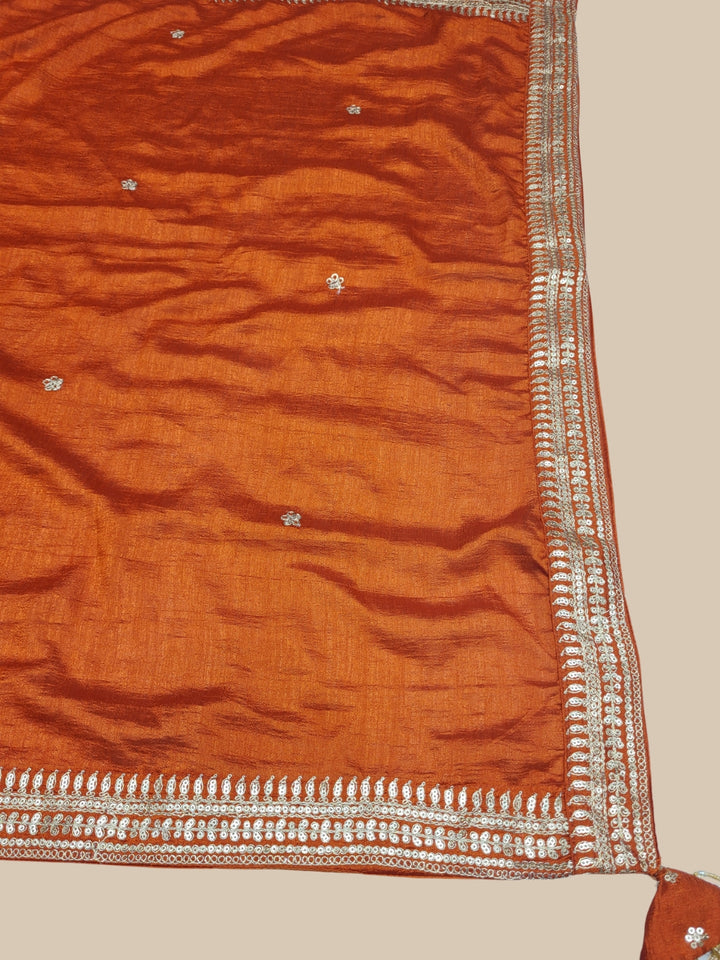 Kalidar Silk Chinon Lehenga with Intricate Sequin & Zari Embroidered Floral Patterns