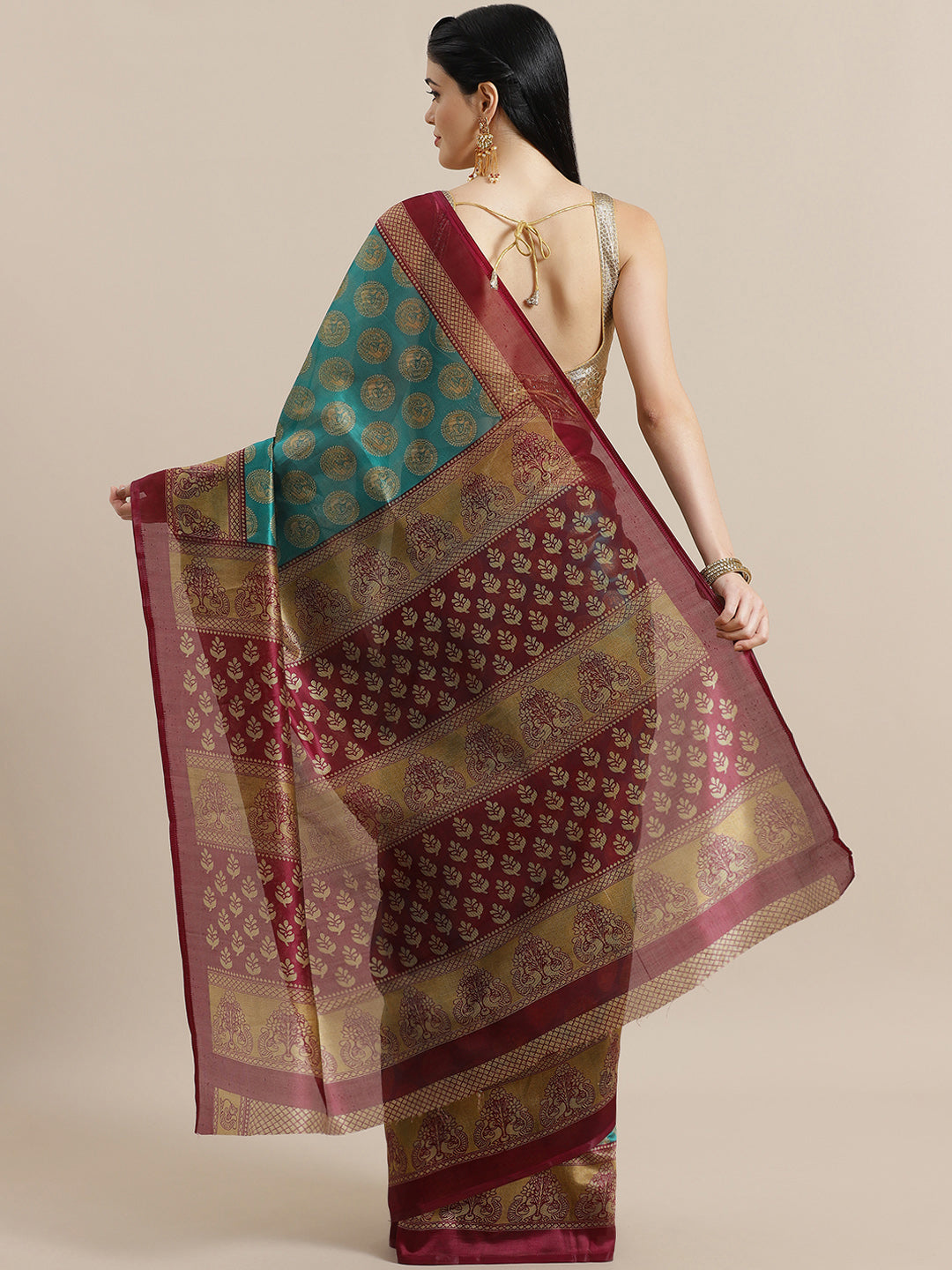 Bhagalpuri Silk Printed Saree with Animal Motifs