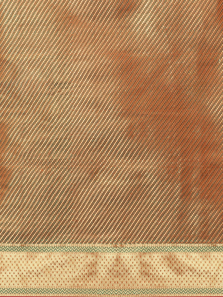 Banarasi Heritage of India Saree with Gold Zari &  Resham Weaving in Geometrical Pattern