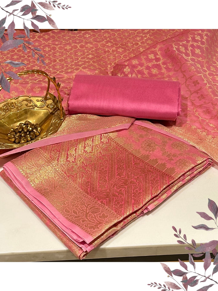Pink Woven Elegant Suit