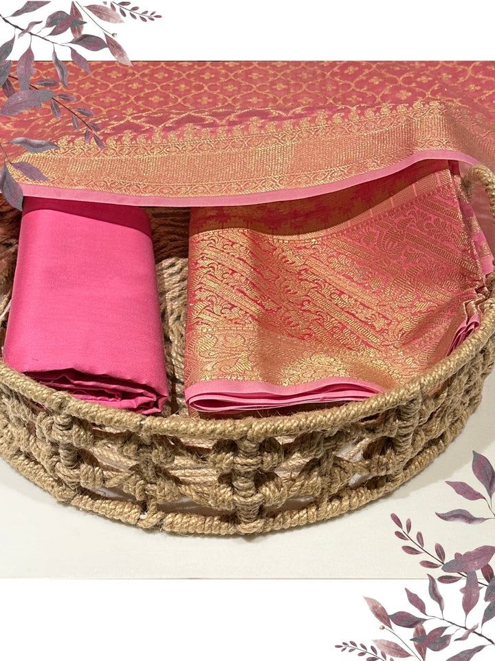 Pink Woven Elegant Suit