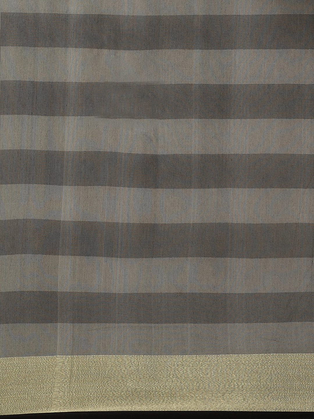 Mangalagiri Chanderi Silk Saree with Black and grey Checkered pattern and Zari Pallu