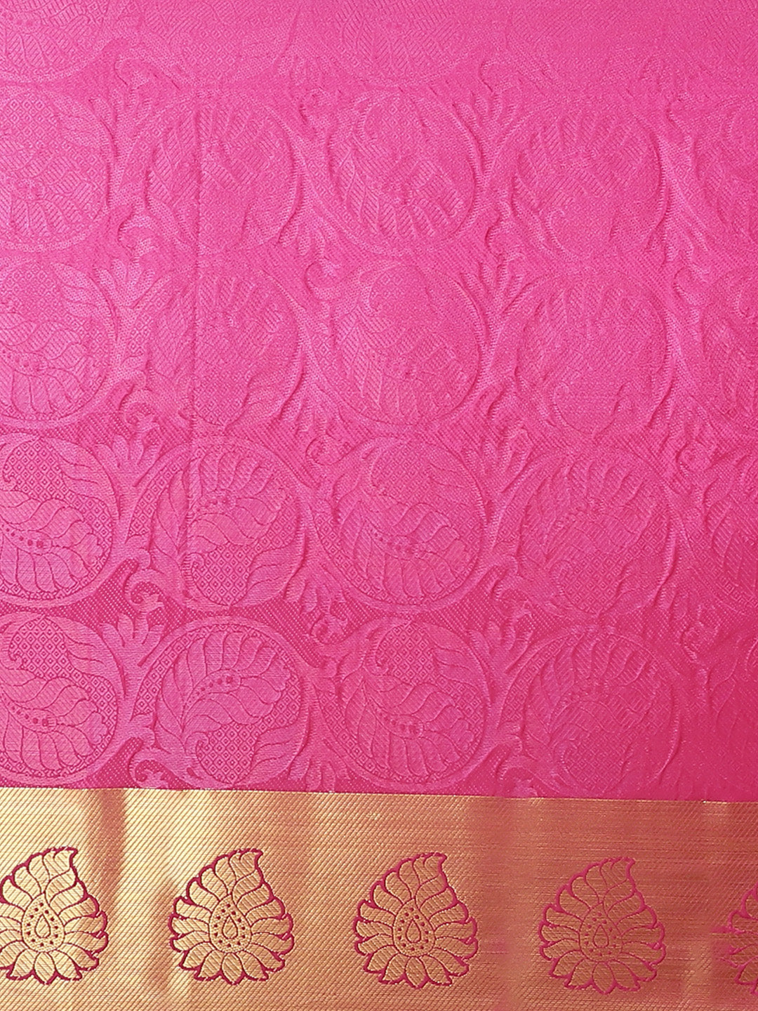 Banarasi Heritage Self Embossed Saree with Gold Zari, Paisley Motifs & Ombre dyeing