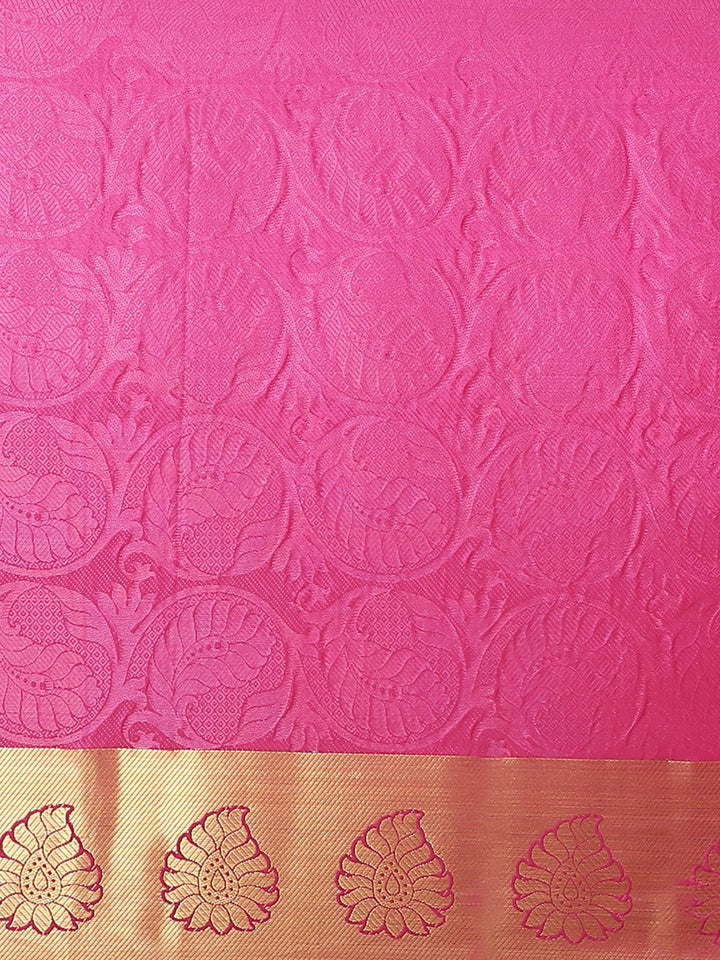 Banarasi Heritage Self Embossed Saree with Gold Zari, Paisley Motifs & Ombre dyeing