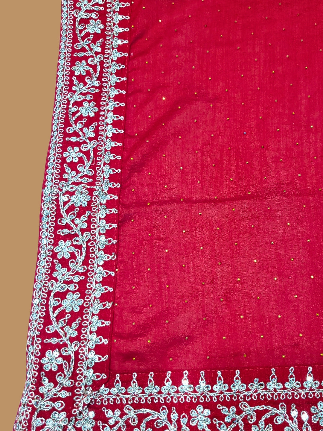 Straight Kurta Palazzo Set With Zari Thread Embroidery, Floral Motifs And Ornate Border