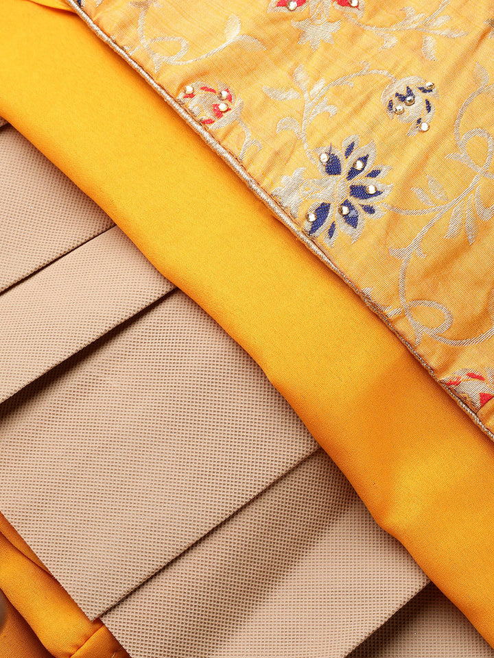Banarasi Woven Kalidar Semi-stitched Lehenga