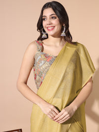 Chhabra 555 Pre-stitched Embellished Draped Saree With Multicolor Resham Embroidered Blouse & Purse