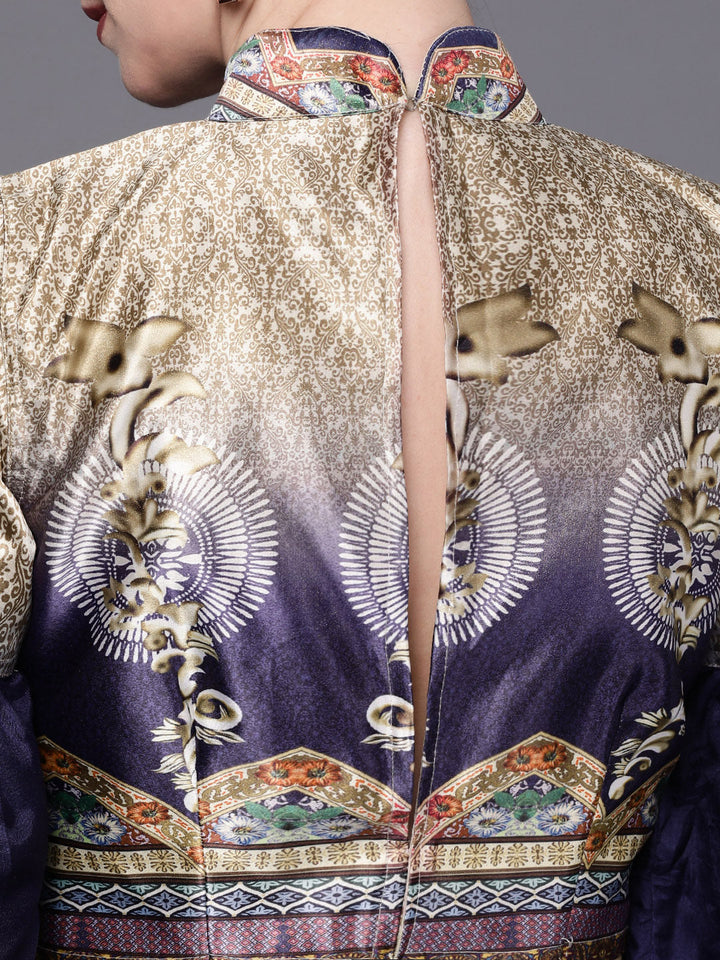 Semi-stitched Digital Print Lehenga Set