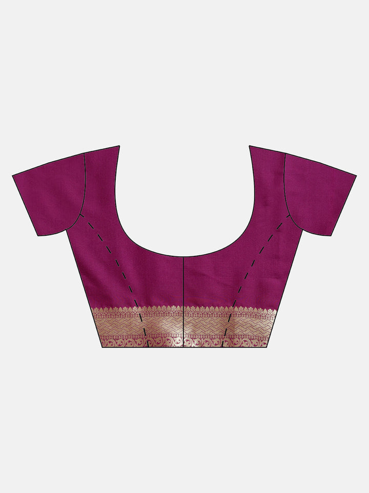 Kanjiwaram Silk Saree with Stylish Paisley Zari Weaving