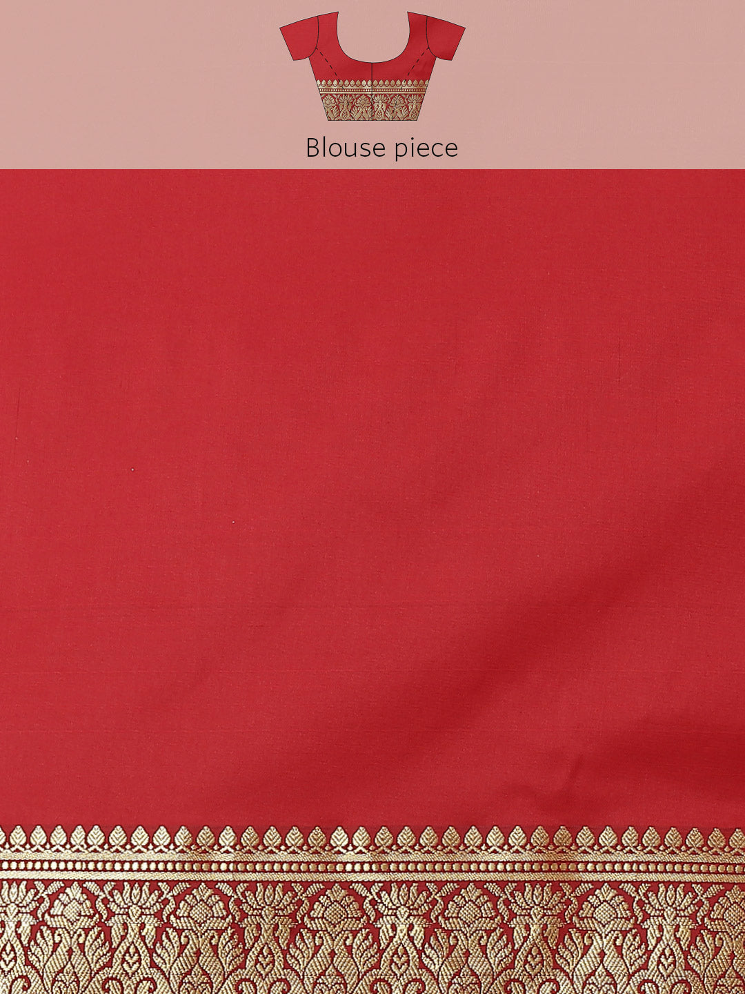 Red Ethnic Motifs Golden Zari Woven Mysore Silk Bridal Handloom Saree