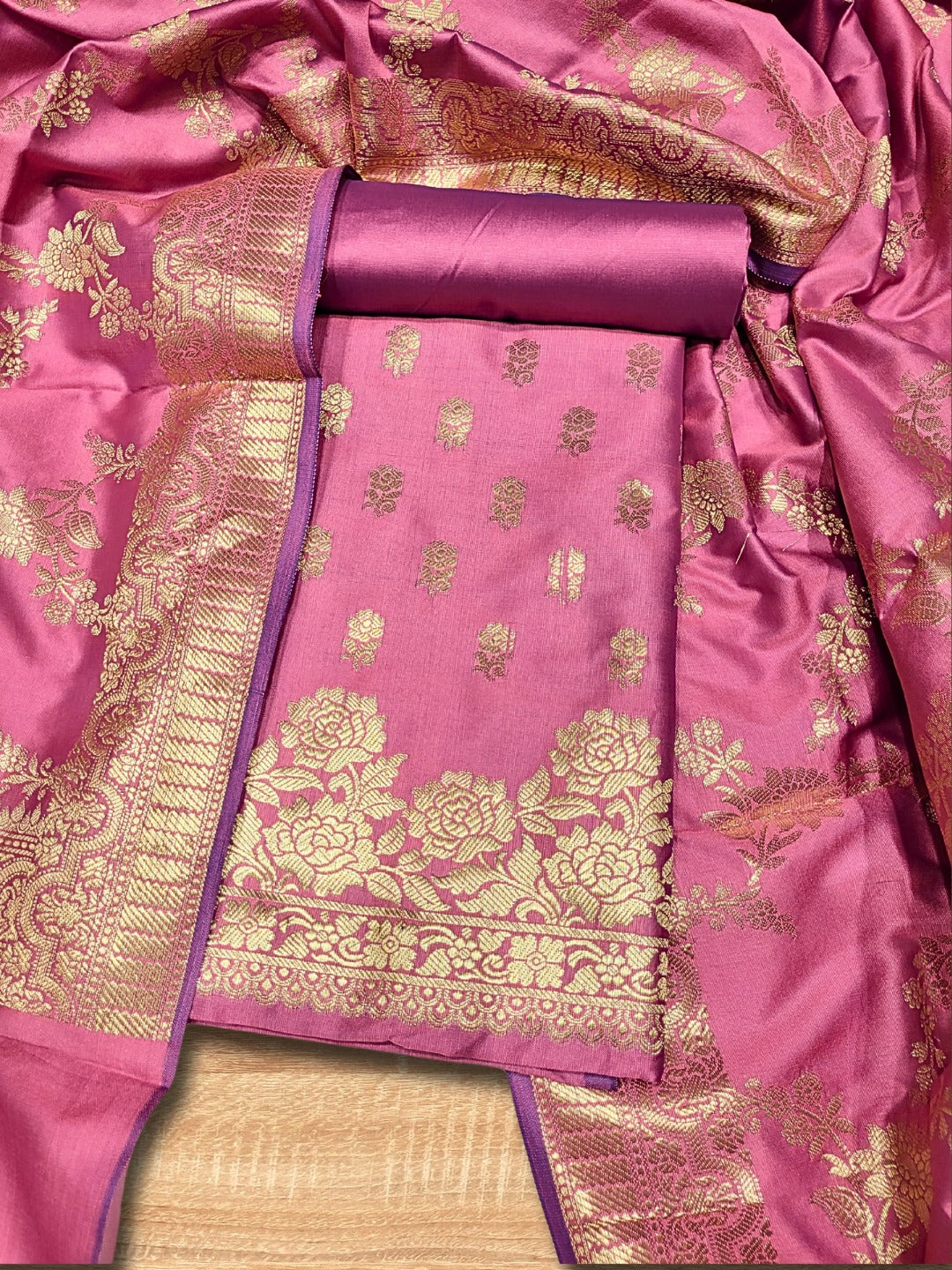 banarasi silk dress material wholesale Banarsi Suit Wholesale Banarasi Dress Materials Banarasi Silk 60 Catalog Casual Wear Banarsi Silk Unstitched Dress