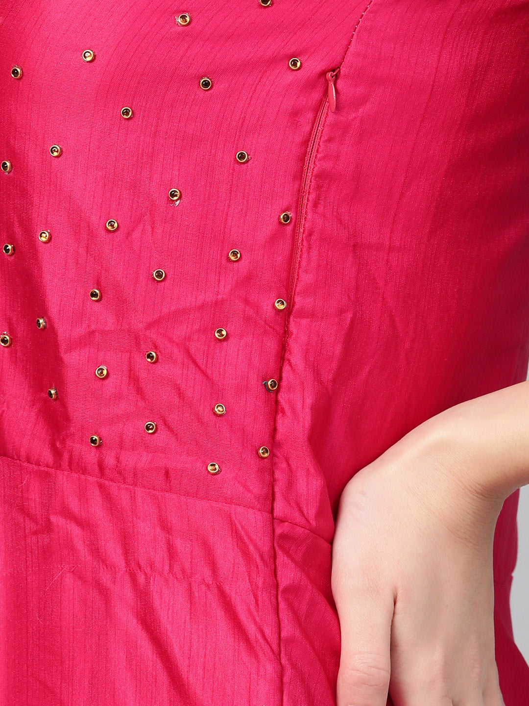 Anarkali Kurta Set with Kundan Embellishments