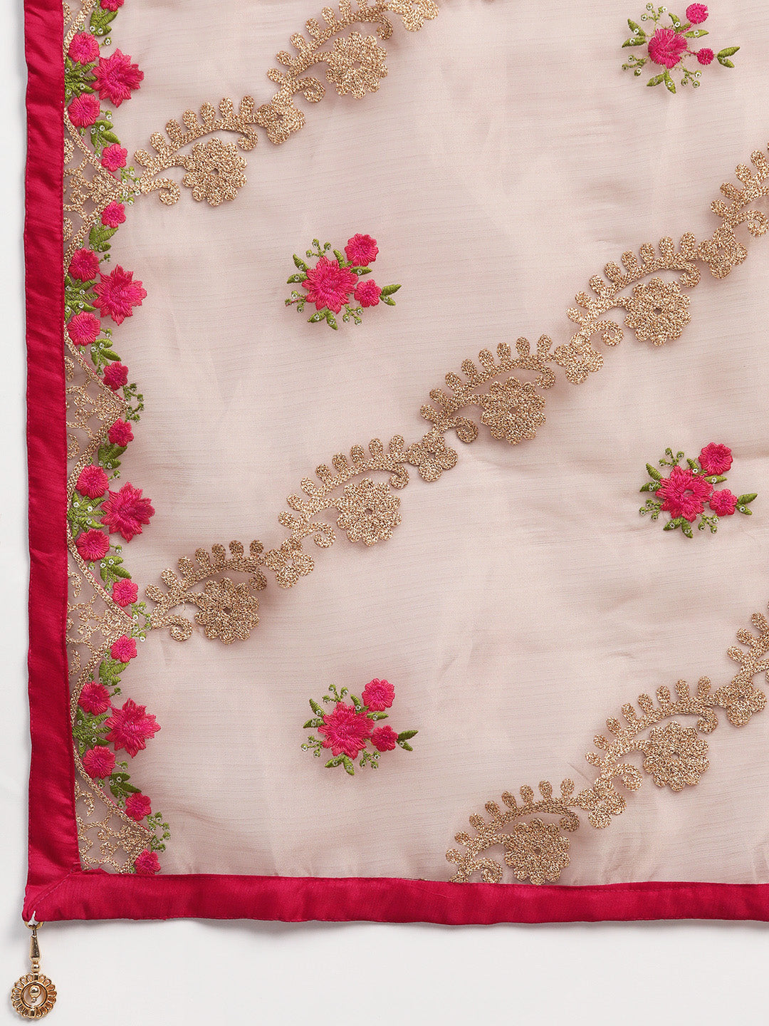 Anarkali Kurta Set with Kundan Embellishments