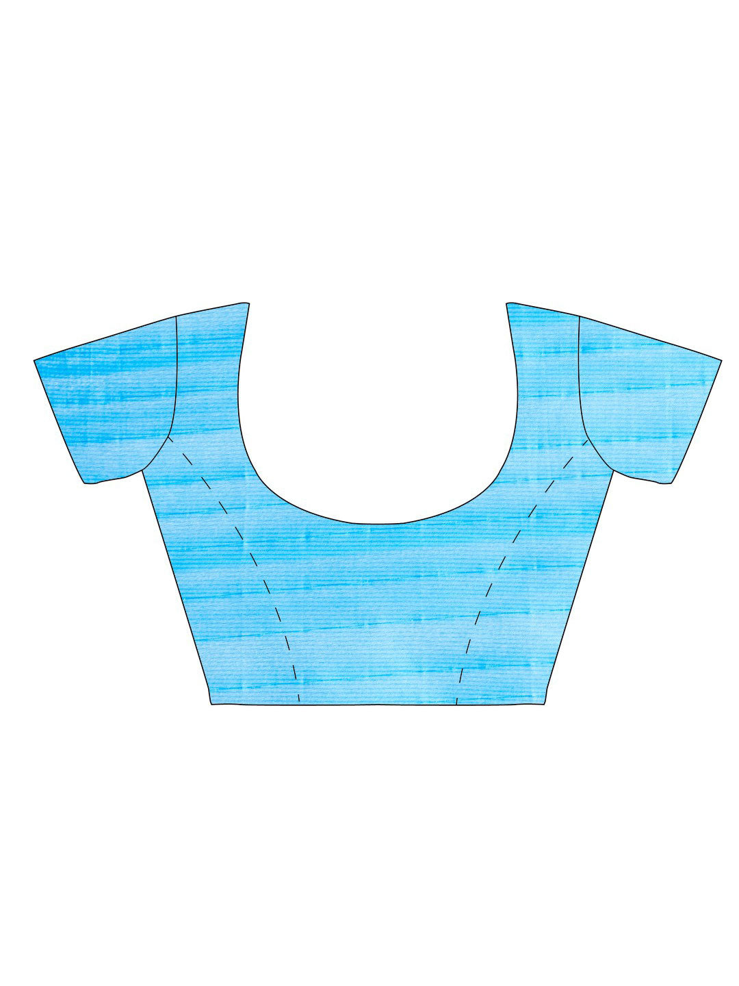 Turquoise Blue & Beige Coloured Cotton Silk  Saree
