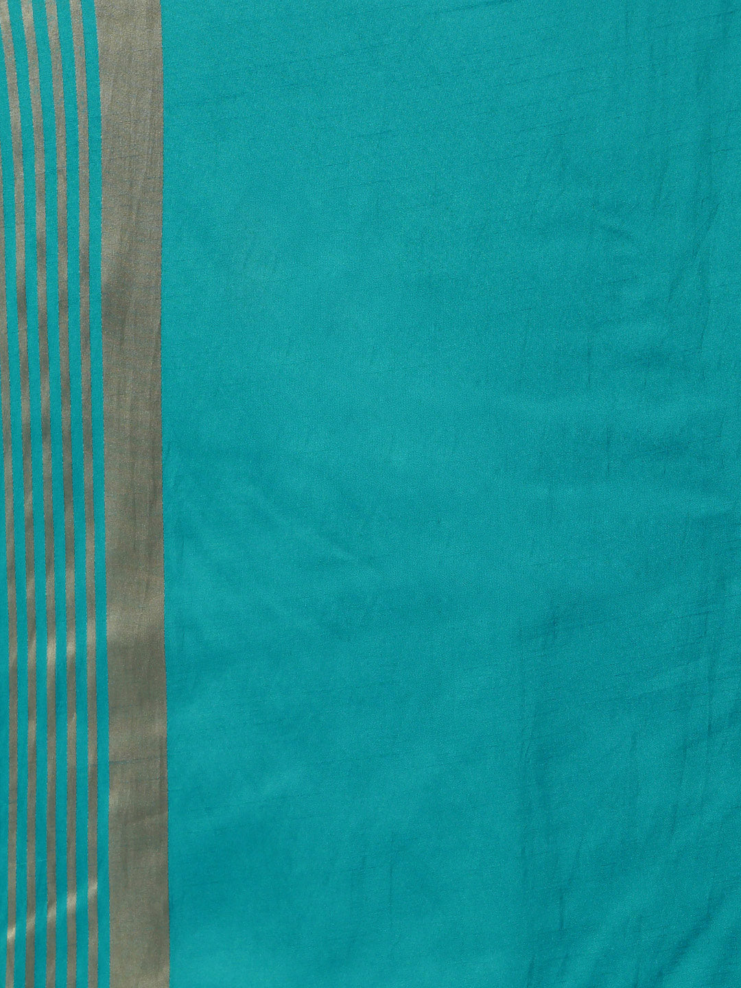 Zari Striped Satin Silk Saree with Contrast Brocade Blouse