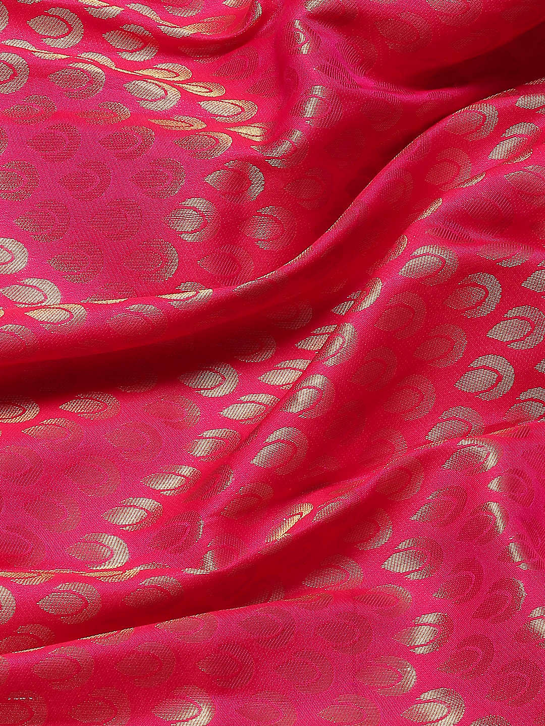 Magenta Paithani Silk Handloom Saree with Meenakari Peacock Motifs