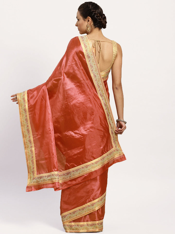 Tussar Silk Banarasi saree with Meenakari Pattern border