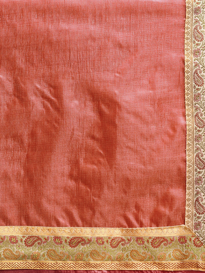 Tussar Silk Banarasi saree with Meenakari Pattern border