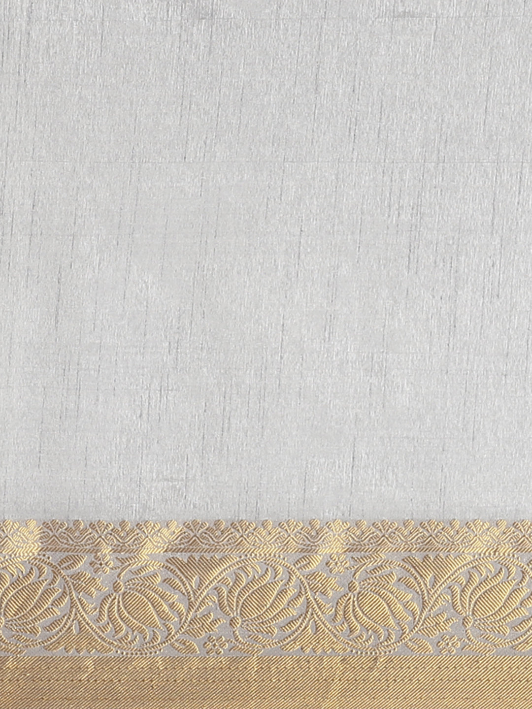 Handloom Chanderi Saree with intricate Resham Embroidered Floral motifs & Zari Border