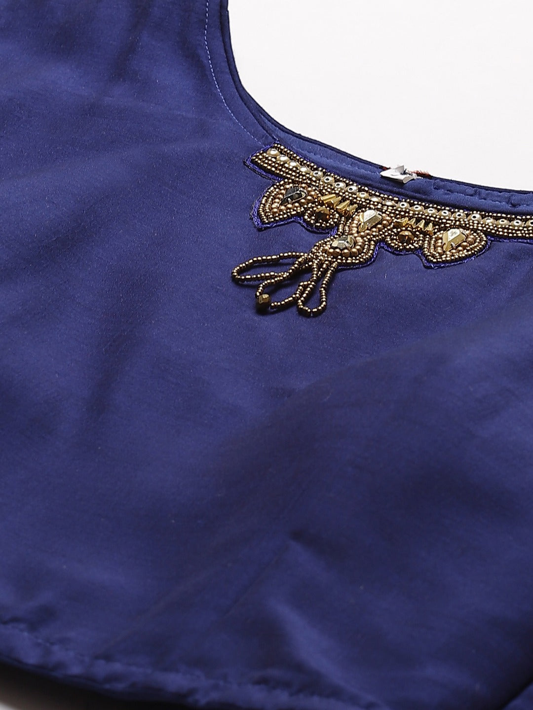 Made to Measure Embroidered Crop Top Dhoti Set with Abstract Print Jacket