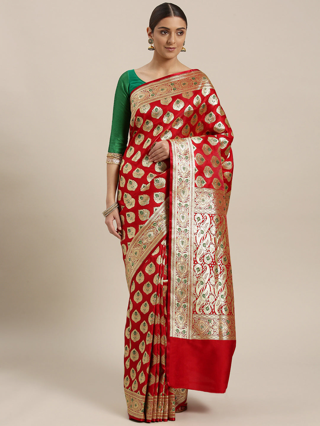 Kanjiwaram Wedding Silk saree with Dupatta