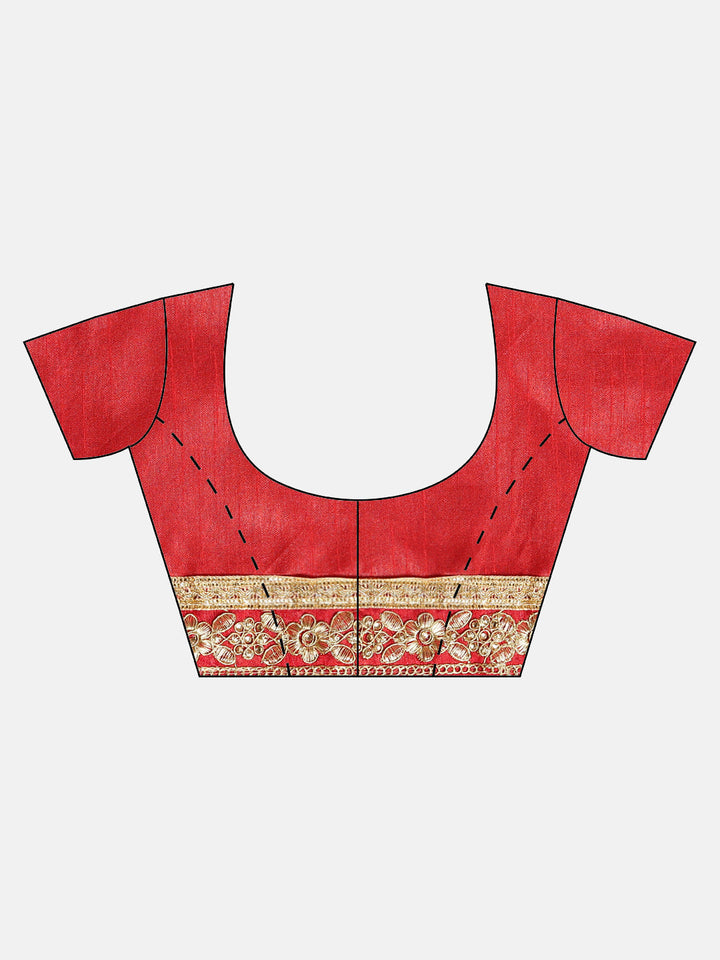 Crepe Silk Zari Embroidered Saree