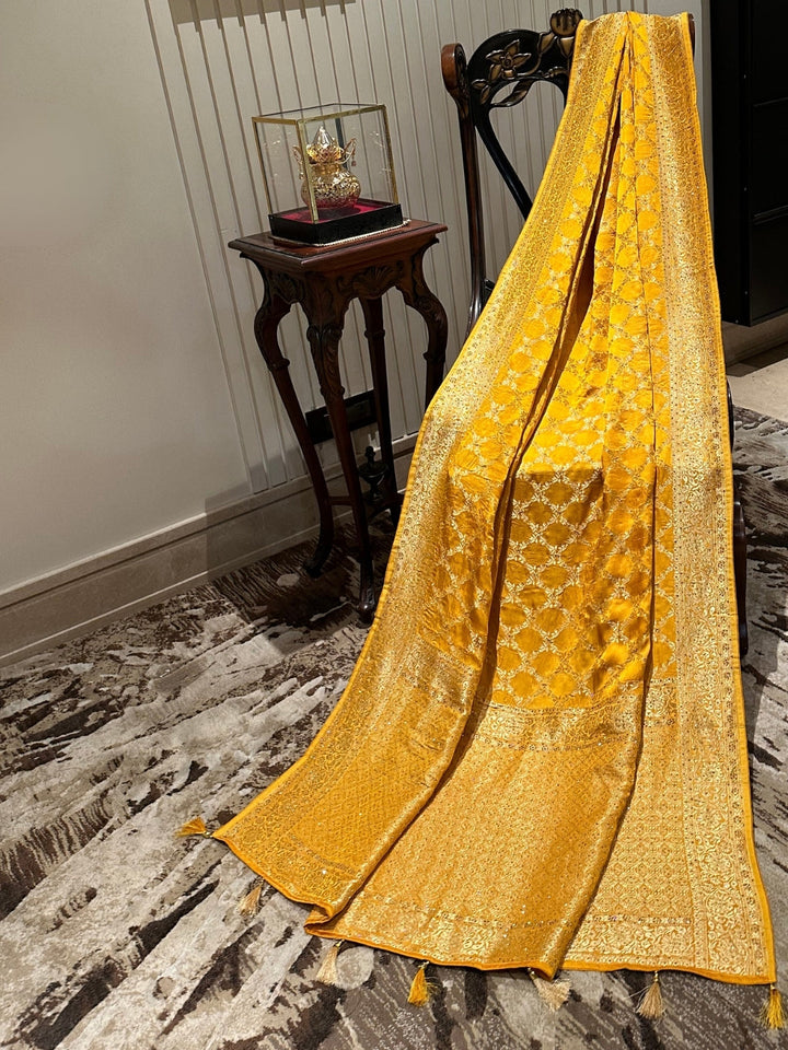 Radiant Yellow Silk Saree